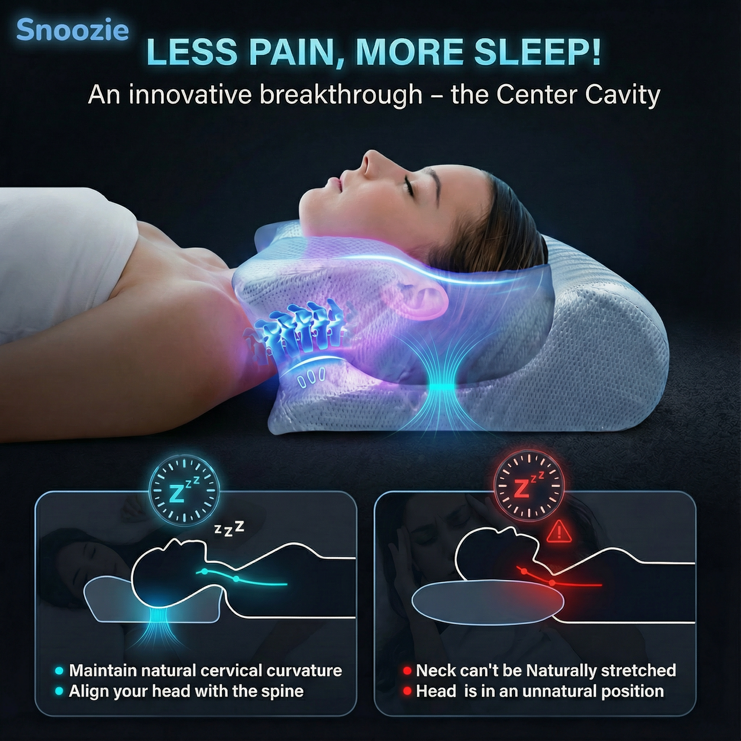 Snoozie™ OrthoSleep Pillow