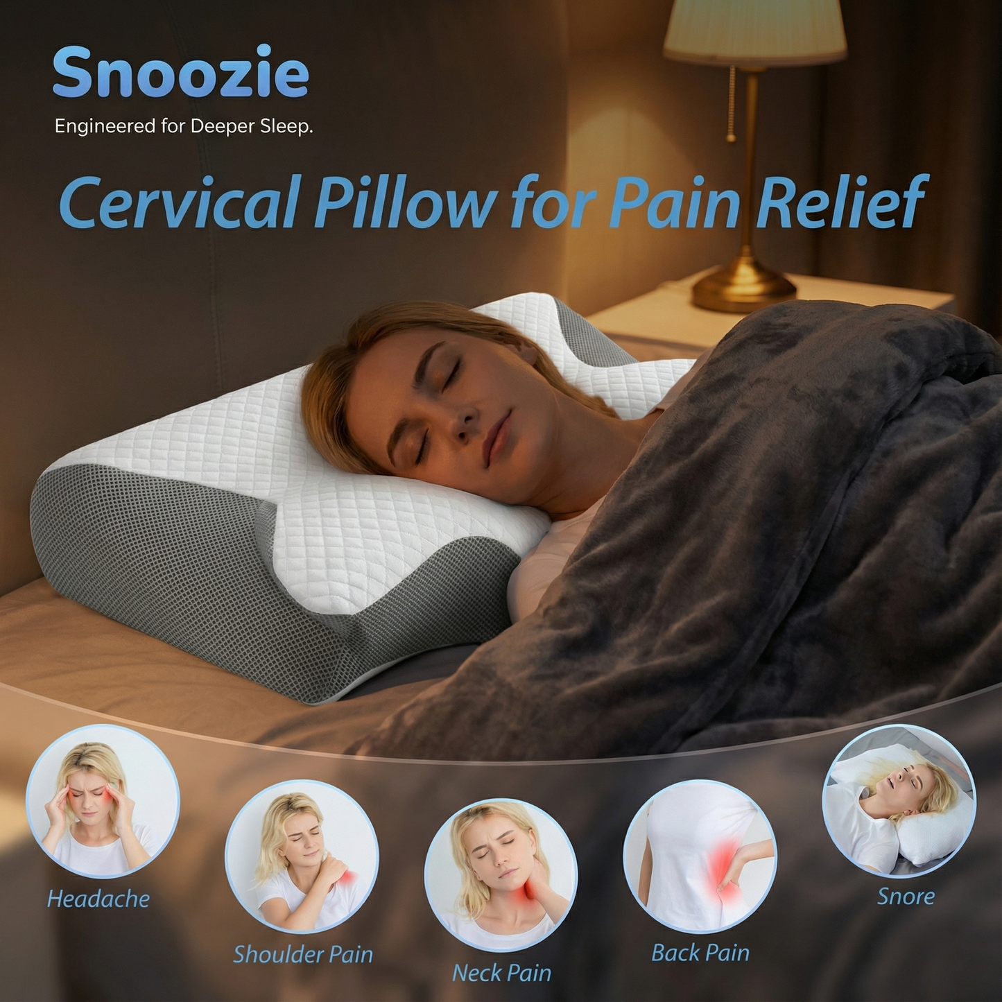 Snoozie™ OrthoSleep Pillow